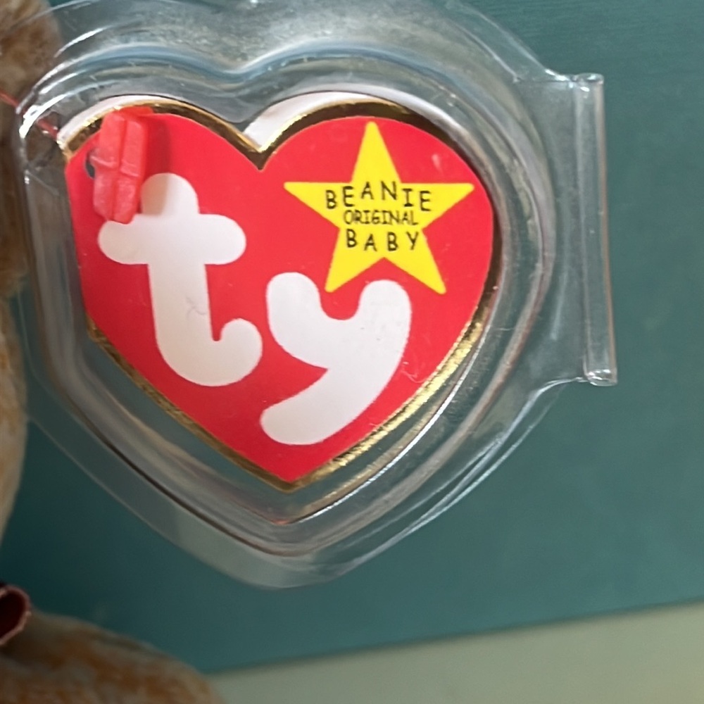 TY Brown 1999 Signature Bear Plush Toy with Tags - Picture 4 of 9